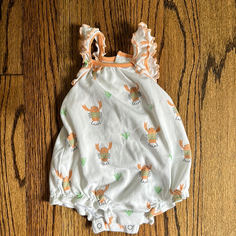 Kissy Kissy’s line “Kissy Love”. Summer onesie! Size: 0-3.